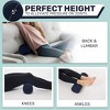 Allsett Health Cervical Bolster Pillow with Washable Cover, Ergonomically Designed for Head, Neck, Back, and Legs | Extra Sleep Support - 4 of 4
