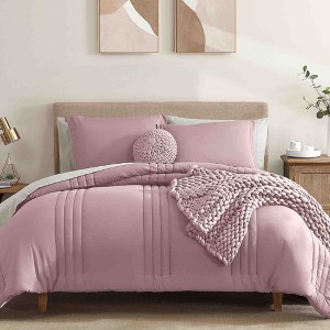 BAGOKIE 7 Pieces Bed in a Bag Comforter Set for All Season - 1 of 4