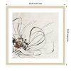 Amanti Art Golden Line Flower II by Alex Black Wood Framed Wall Art Print - 4 of 4