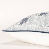 20"x20" Oversize Leaves Square Throw Pillow Cover - Rizzy Home - 4 of 4