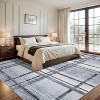 Coucheta Machine Washable Non-Slip Runner Rug Ultra Thin Geometric Entryway Mat Stain Resistant for Kitchen Hallway Bedroom,Multi-Color & Size - 4 of 4