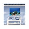 Cottage Garden West of The Wind Turtle Blue, Tan 40 x 30 Inch Waterproof Gallery Wrapped Canvas, Outdoor Garden, Yard, Patio All Weather Hanging - 2 of 2