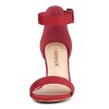 Allegra K Women's Back to College Open Toe Ankle Strap Chunky Heel Sandals - 3 of 4