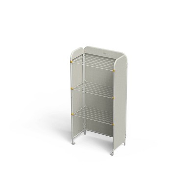 Eclipse 3-Tier Ecru Steel Indoor Drying Rack with Fabric Cover