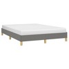 vidaXL Bed Frame Dark Gray 59.8 in.x79.9 in. Queen Fabric - 3 of 4
