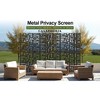 SpassWay 72"H 47"W Outdoor Metal Garden Trellis Privacy Screen Lattice Panel Indoor Room Divider - 3 of 4