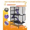 Metal Small Animal Cage,34 ''H Multi-Level Ferret Cage for Small Animals - Large Hamster Cage with Ramp, Extra Storage Stand - 3 of 4
