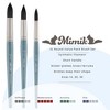 Mimik Professional Watercolor Brushes - XL Round Set of 3  - Synthetic Squirrel Hair - Natural Bristle Artist Brushes for Watercolors, Gouache & - 2 of 4