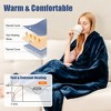 Tangkula 62"x84"/84"x90" Heated Blanket Twin/Queen Size Electric Heated Throw Blanket w/ Timer - 4 of 4