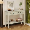 Bella Depot 38.2" Rustic Console Table with Open Shelf - 2 of 4
