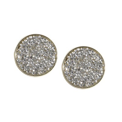 SOHI Women's Embellished Cluster Circular Stud Earrings
