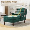 Upholstered Chaise Lounge Lazy Sleeper Sofa Bed Accent Chair Single Sofa Leisure Lounge Chair Reading Couch, Ergonomic Design, Chenille - ModernLuxe - 4 of 4
