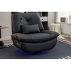CENGHU 270� Swivel Glider Recliner Chair, Power Recliner Rocking Chair, USB Port Charge for Single Sofa Chair with Atmosphere Lamp for Living Room - 2 of 4