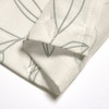 iDESIGN Leaves Shower Curtain: Botanical Pattern, Woven Polyester, Machine Washable, Buttonhole Top - 3 of 4