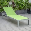 LeisureMod Marlin Patio Sling Chaise Lounge Chair in Grey Aluminum - 2 of 4