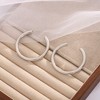 Hollow Tube Hoop Earrings for Women by Ginger Lyne 2" Gold Stainless Steel Lightweight - 4 of 4