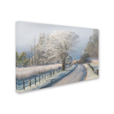 Trademark Fine Art -Chris Moore 'A Frosty Morning' Canvas Art
