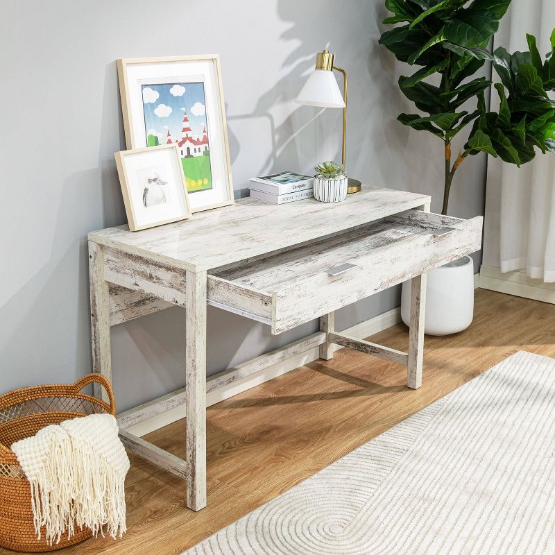 Willow Office Desk White - ACEssentials, 6 of 12