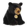 Aurora Small Black Bear Miyoni Realistic Stuffed Animal Black 9" - image 2 of 4