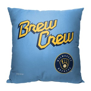 18"x18" MLB Milwaukee Brewers City Connect Decorative Throw Pillow - 1 of 4