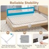 Infans 71" Foldable Baby Bed Rail Guard Toddlers Swing Down Safety Bedrail Blue - 4 of 4