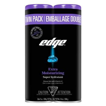 Edge Extra Moisturizing Shave Gel - Fresh Scent - 7oz/2pk