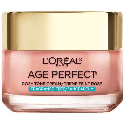 LOréal Paris Age Perfect Rosy Tone Fragrance Free Face Moisturizer – 1 ...