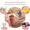 16OZ Ceramic Tea Cup with Stainless Steel Filter, Tea Infuser and Lid, Suitable for Tea, Coffee, Cocoa and Milk, Gift for Tea Lovers, Tea Infuser Cup - 3 of 4