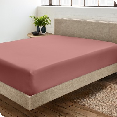 400 Thread Count Organic Cotton Sateen Fitted Sheet by Bare Home