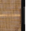 Kate & Laurel All Things Decor 15" Ori Rattan Wall Cabinet with Cubby Black - 2 of 4
