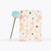 5"x7" Stationery Gifts Journal and Pom Pen Set Floral: Garven Hard Cover, Lined Paper, Adult, 160 Pages, Multicolored - 2 of 4