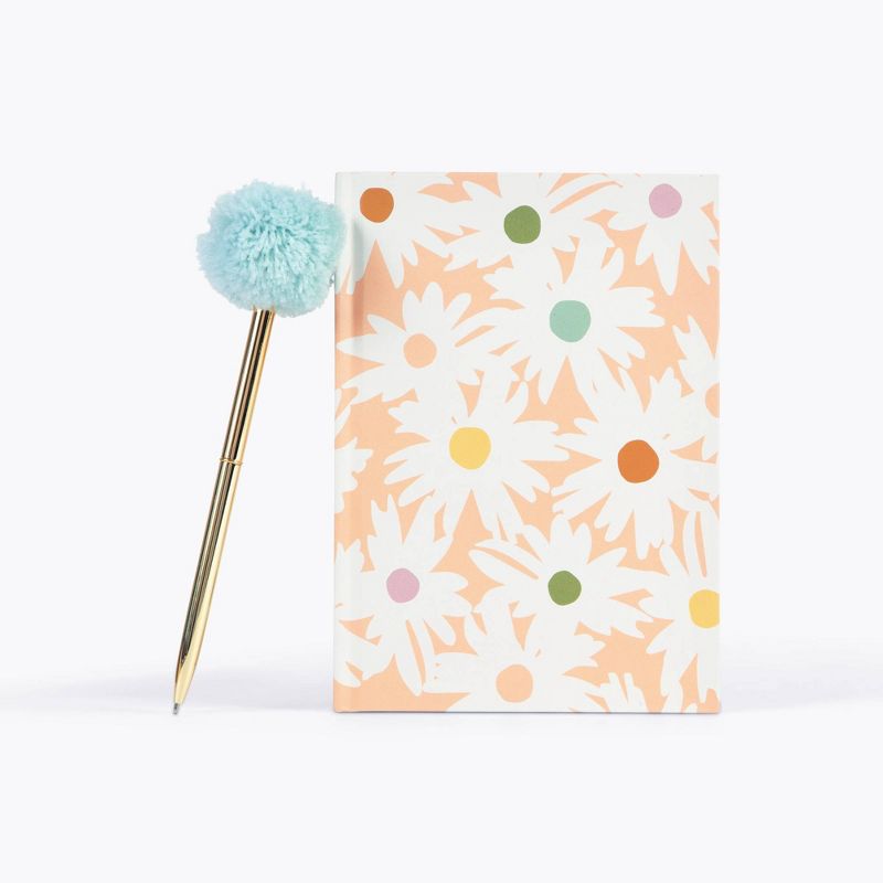 5&#34;x7&#34; Stationery Gifts Journal and Pom Pen Set Floral, 2 of 5