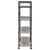 55.75" Delray 4 Shelf Bookcase Gray Driftwood - Coaster - 4 of 4