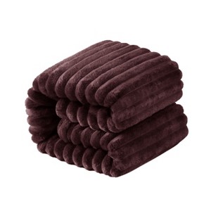 All Seasons Plush Flannel Blanket, Soft and Warm Bed Blanket for Couch Sofa Bed - NTBAY - 1 of 4