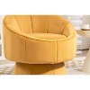 CAVINAS Velvet Swivel Accent Chair with Waist Cushion,Mid-Century Upholstered Swivel Living Room Chairs,Reading Chairs for Living Room - 4 of 4