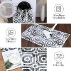 Modern Geometric Washable Area Rug,Low-Pile Non-Slip Non-Shedding Carpet for Living Room, Bedroom & Nursery - 3 of 4