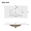 JUJABU 36 " Bathroom Vanity with Ceramic Sink and Large Storage Space - 4 of 4