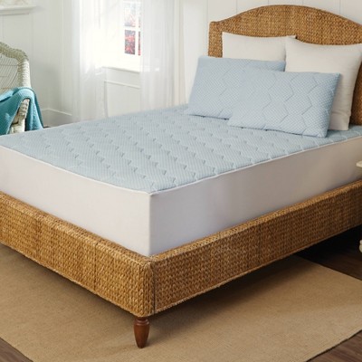 Arctic Sleep Queen Cooling Gel Memory Foam Mattress Pad: Hypoallergenic, Machine Washable, Fits 22" Deep