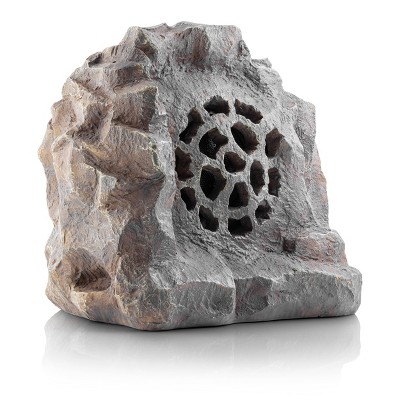 Gray Weatherproof Solar Bluetooth Outdoor Rock Speaker