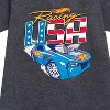 - Hot Wheels - Racing USA Graphic Short Sleeve Fleece Dress - 2 of 3
