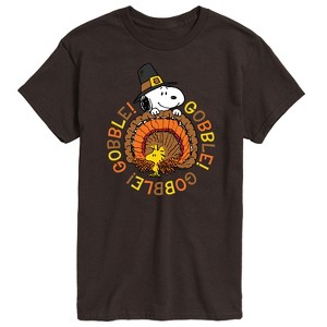 Men's - Peanuts - Gobble Gobble Short Sleeve Graphic T-Shirt - 1 of 4