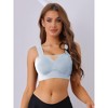 Allegra K Women's Full-Coverage Mesh Push-Up Comfort Everyday Wireless Bralettes - 4 of 4
