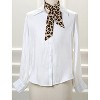 Allegra K Women's Long Neckscarf Fashion Leopard Print Skinny Scarf 88x5cm/35x2" 1 Pc - 2 of 4
