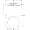 Monarch Specialties Lighting 18inchH Table Lamp Ivory / Cream Shade Cream Ceramic Contemporary - 3 of 4