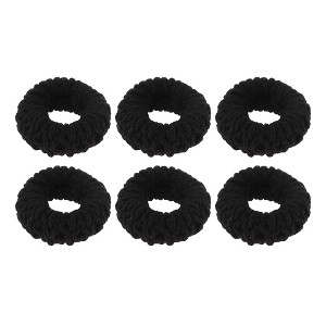 Unique Bargains Women's Thickened Wide Edge Hair Ropes 6 Pcs - 1 of 3