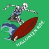 Women's Design By Humans Halloween Surfing Zombie Skeleton Funny Costume t shirt By graceandfinn Racerback Tank Top - 2 of 3