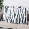 Unique Bargains Gradient Striped Tie Dye Faux Fur Plush Pillowcases 2 Pcs - 2 of 4