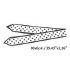 Unique Bargains Women's Polka Dot Satin Headband Black White 1 Pc - 4 of 4