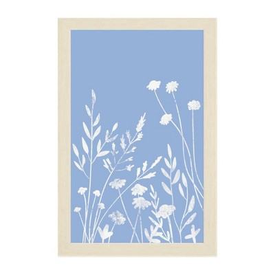 16" x 24" Wildflowers Kids' Magnet Board Wall Art Blue - Petal Lane