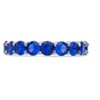 SHINE by Sterling Forever Sterling Silver Rainbow CZ Eternity Band Ring - 3 of 3
